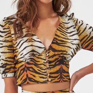 Charlie Holiday Avoca Animal Instinct Top Size 4